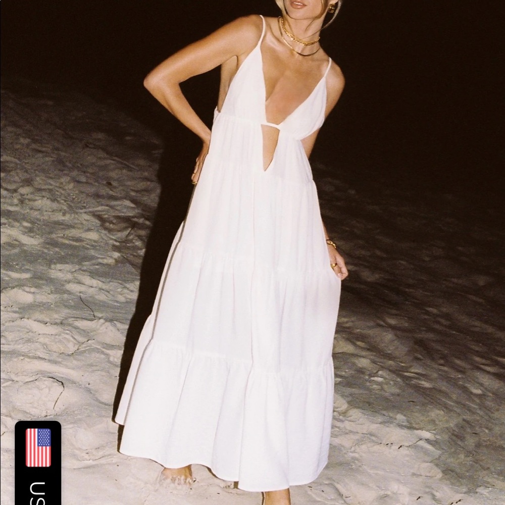 White long dress